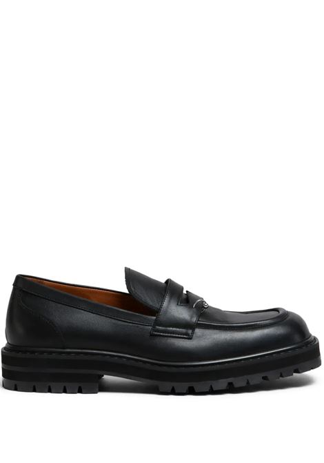 chunky piercing loafer 2.0 man black MARNI | MOMR005903 P508800N99